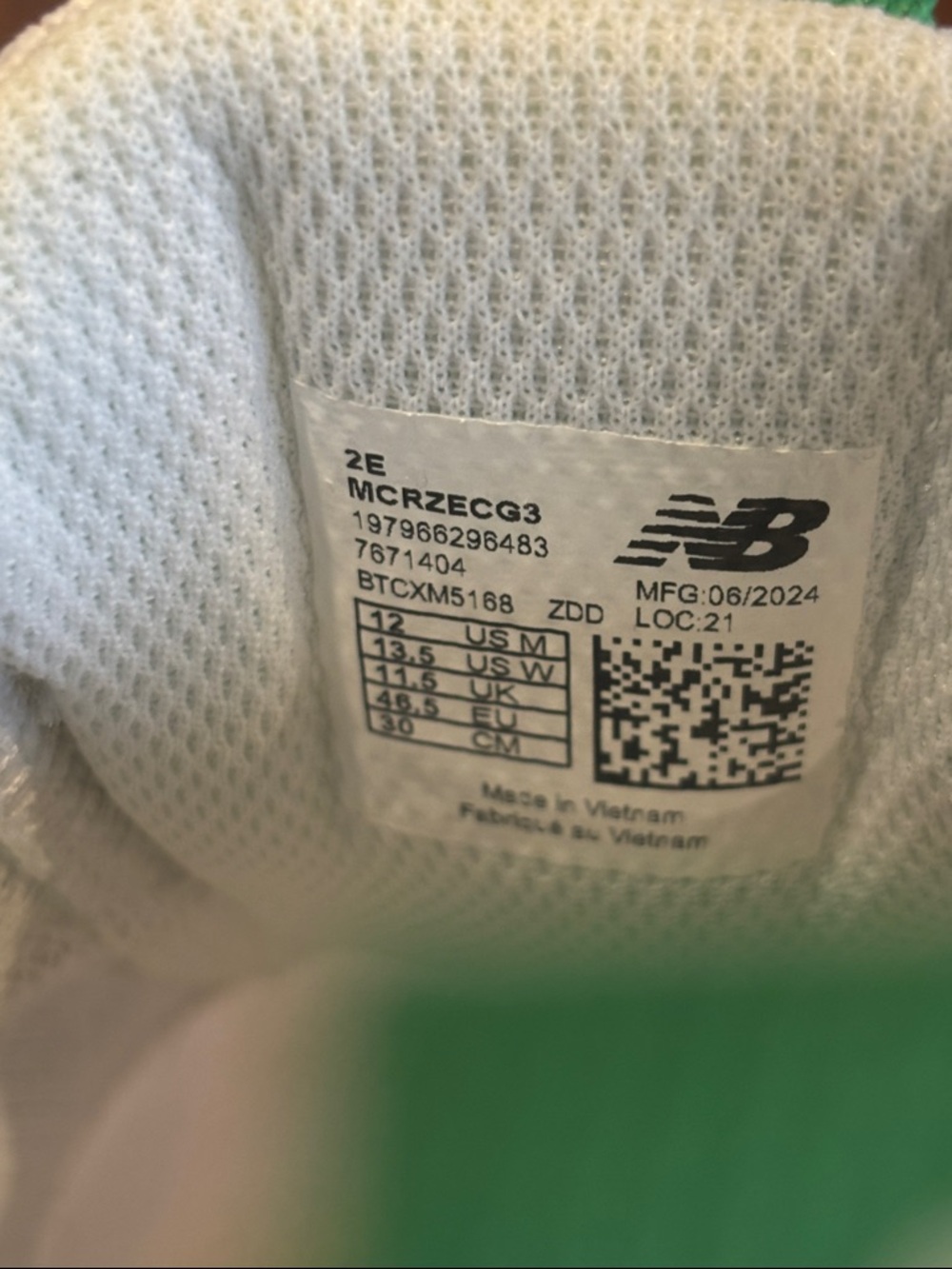 New Balance Fresh Foam X Cruz Artisan v3 - White Kelly Green Grey Matter - Picture 6 of 6